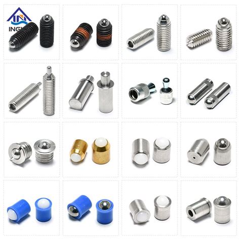 18-8 Stainless Steel Hexagon Slotted Groove Ball Point Press Type Spring Plunger- WUXI INGKS