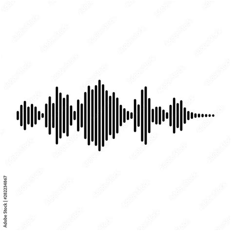 Sound waveform Stock Vector | Adobe Stock