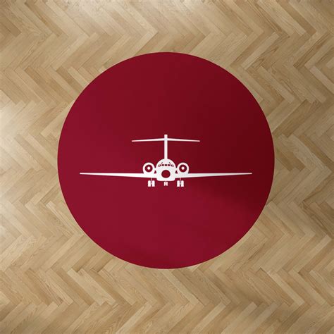 Boeing 717 Silhouette Designed Carpet & Floor Mats (Round) – Aviation Shop