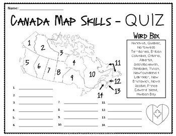 Canada Map Quiz – Get Map Update