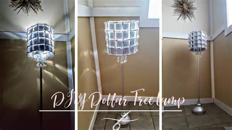 DIY Dollar Tree Lamp - Elegant Floor Lamp on a Budget - Diy Lampshade Ideas - Glam Lamp - Room ...