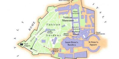 Vatican museum map - Map of Vatican museum and sistine chapel (Southern Europe - Europe)