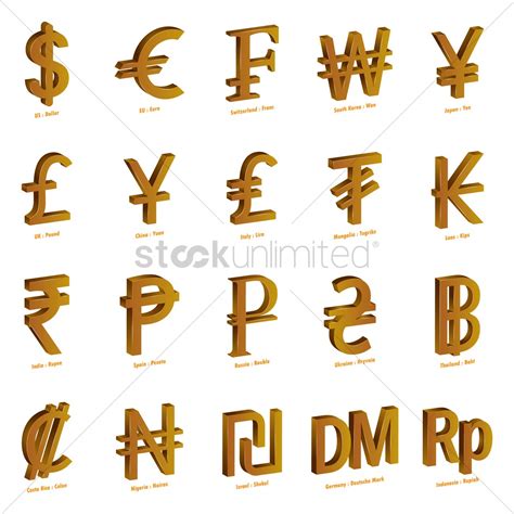 Currency Symbols Vector at Vectorified.com | Collection of Currency ...