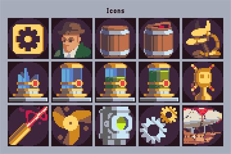 Steampunk Game Assets Pack Pixel Art - CraftPix.net