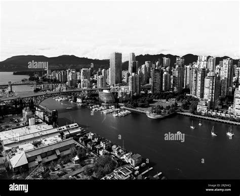 Vancouver waterfront buildings Black and White Stock Photos & Images - Alamy