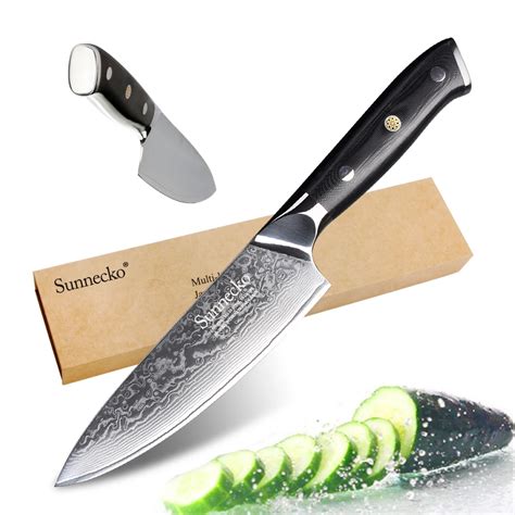 Kitchen Knife Chef Knives 6.5/ 8 inch Japanese Damascus VG10 Super Steel Core Sharp G10 Handle ...