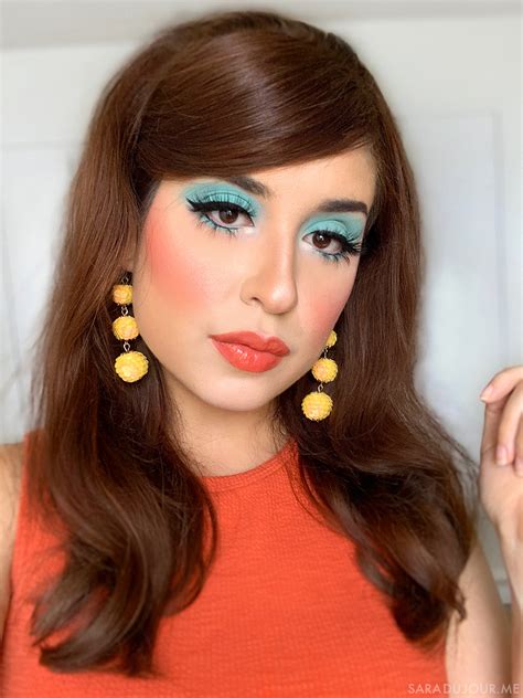 1960s Inspired Turquoise Eye Makeup • Sara du Jour