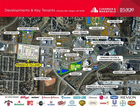 Pinnacle Hills Promenade Map - Brenda Tatiania