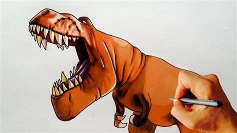 How to draw Butch t-rex from The Good Dinosaur Official US Trailer | Facedrawer