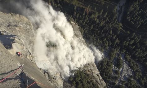 VIDEO: Terrifying Footage Of The Rock Falls On El Capitan In Yosemite ...