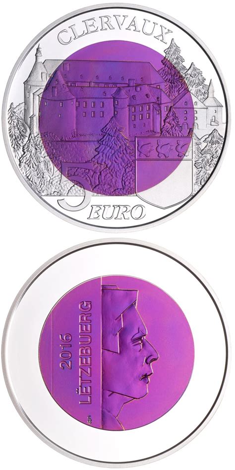 Castles of Luxembourg. The 5 euro coin series from Luxembourg