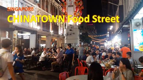 INTERESTING Food Street in Chinatown Singapore - YouTube