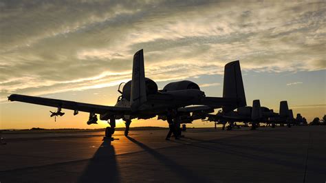 Fairchild A 10 Thunderbolt II, Sunset, Aircraft, Military aircraft Wallpapers HD / Desktop and ...