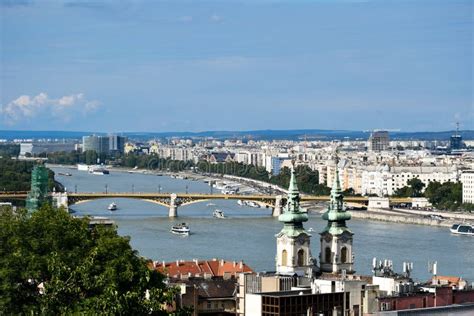 Budapest river bridge stock photo. Image of harbor, coast - 197519186