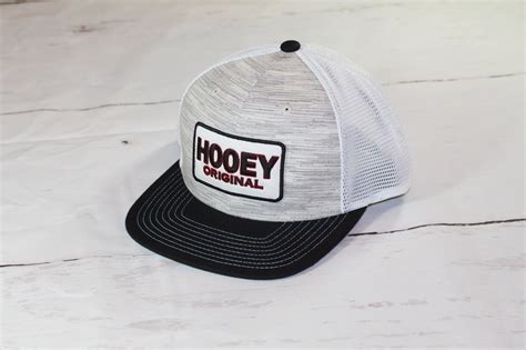 HOOey Patch Hat “Hooey Original” OSFA (snapback) 1750T-GYWH | Hooey, Hats, Hooey hats