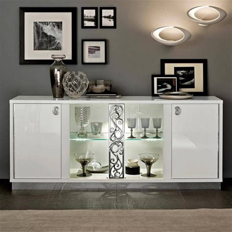 15 Best Ideas White Sideboards with Glass Doors