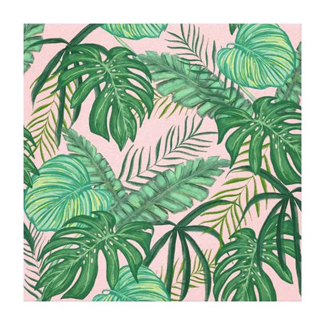 Tropical Leaves Canvas Print | Zazzle