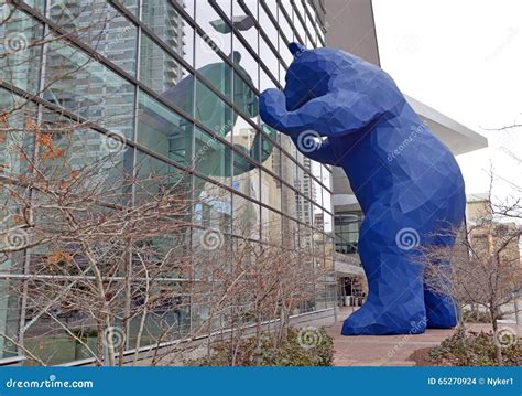 Blue Bear at the Denver Convention Center Editorial Stock Image - Image ...