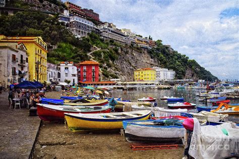 Boats in the Marina Grande - Sorrento Photograph by Mary Machare - Fine Art America