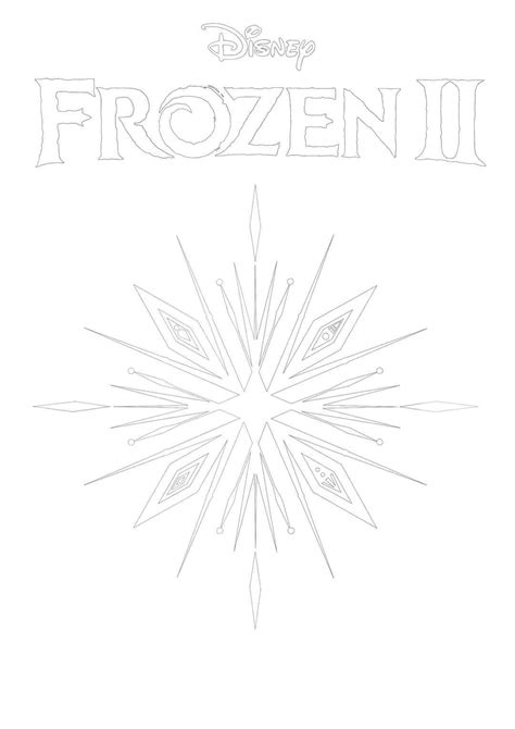 Frozen 2 - Snowflake coloring page Snowflake Coloring Pages, Elsa Coloring Pages, Frozen ...