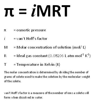 Osmotic Pressure | Definition, Formula & Calculations - Lesson | Study.com