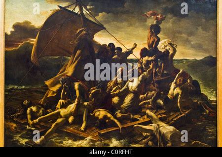 Painting of The Raft Of The Medusa in a museum, Musee Du Louvre, Paris, France Stock Photo - Alamy