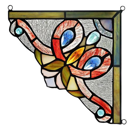 Astoria Grand Tiffany-Glass Window Panel & Reviews | Wayfair