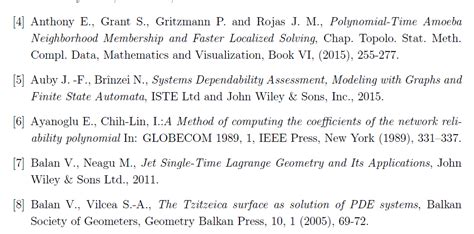 Bibtex bibliography styles (acm) | TexXchanger | QueryXchanger