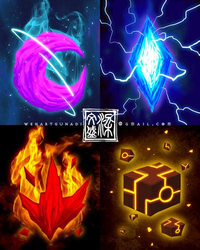 elemental gem collection by Wenart on DeviantArt