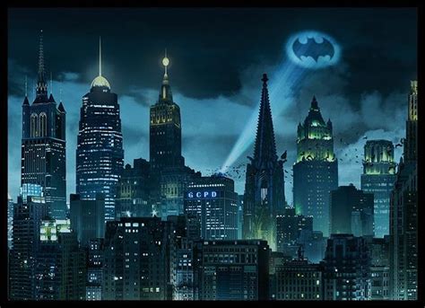 Batman™ - Gotham City Skyline Print | Gotham city skyline, Batman city, Gotham city