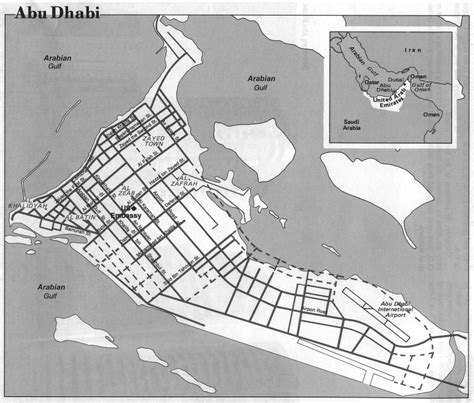 Abu Dhabi City Map - Abu Dhabi United Arab Emirates • mappery