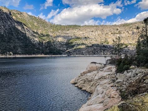 On the Edge of Hetch Hetchy Dam Stock Image - Image of outdoors, giant ...