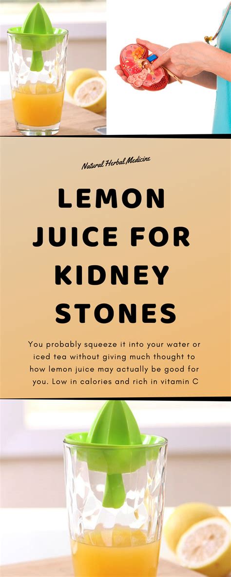 Lemon Juice For Kidney Stones | Holistic health remedies, Herbal ...