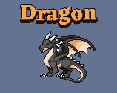 Dragon 2D Pixel Art by Mattz Art