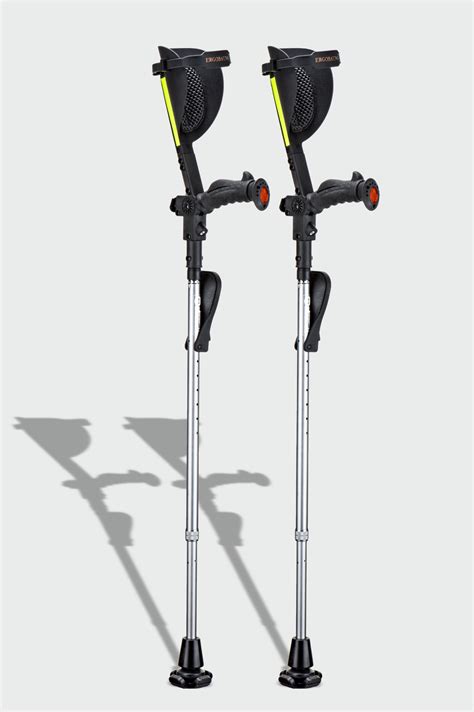 Ergobaum 7G Forearm Crutches with Shock Absorbers, Foldable/Multiple ...