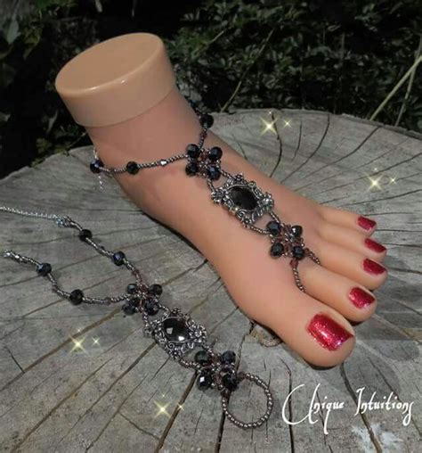 Gothic Victorian Infinity Barefoot Sandals by Unique Intuitions | Bare ...