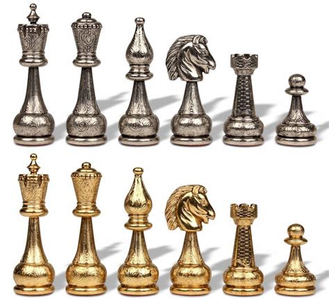 Metal Chess Pieces - The Chess Store