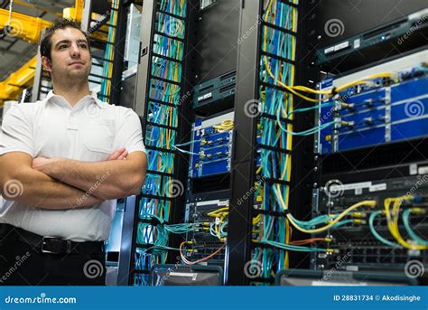 Datacenter manager stock photo. Image of data, rack, center - 28831734