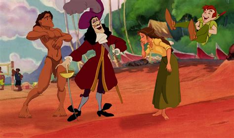 21st: Tarzan, Captain Hook, Jane, Peter Pan by EverUponATime on DeviantArt