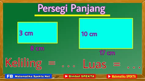 Cara Menghitung Keliling dan Luas Persegi Panjang - YouTube