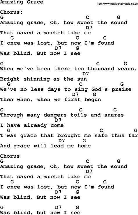 The Lyric To The Gospel Song Amazing Grace - LYRICE