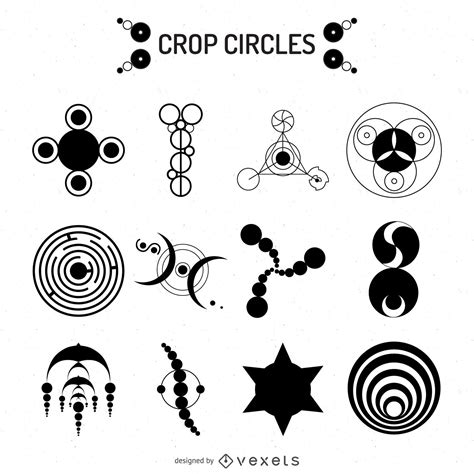 Crop Circles Illustrations Vector Download