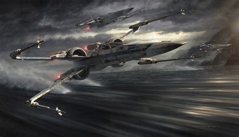 Explosive New Star Wars X-Wing Artwork by Jerry Vanderstelt