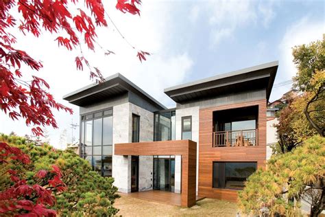 Luxury Korean Modern House Exterior Design