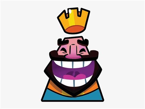 Happily Face - Clash Royale King Emote Transparent PNG - 387x548 - Free Download on NicePNG