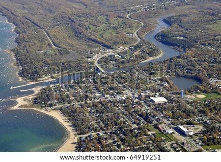 Aerial View Beaches Saugeen Shores Southampton Stock Photo (Edit Now) 64919251 - Shutterstock