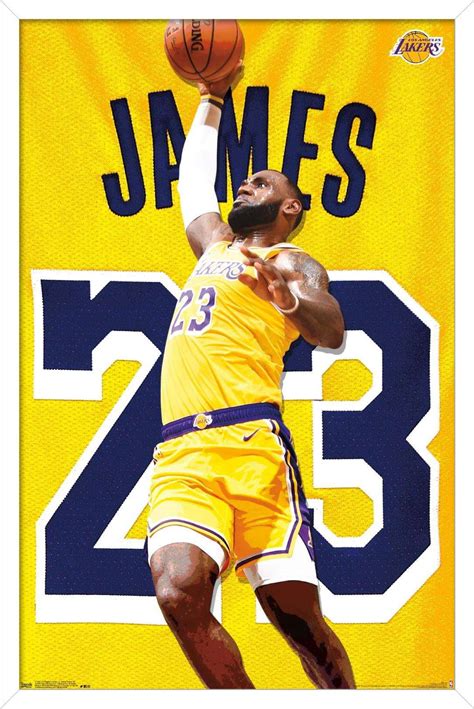 NBA Los Angeles Lakers - Lebron James 2018 Poster - Walmart.com ...