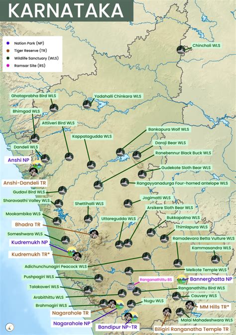 Karnataka National Parks, Tiger Reserves, Wildlife Sanctuaries & Ramsar ...