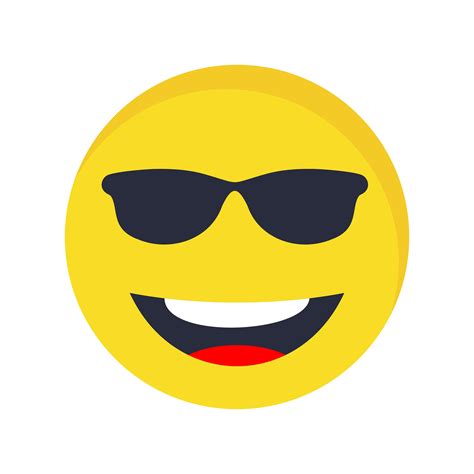 Cool Emoji Vector Icon 379442 Vector Art at Vecteezy