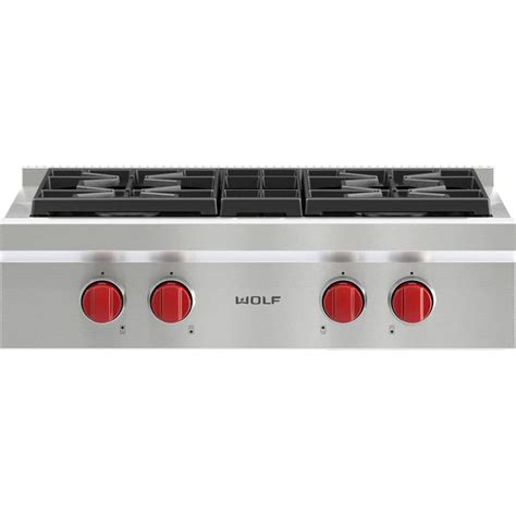 Best Buy: Wolf 30" Built-In Gas Cooktop with 4 Burners SRT304